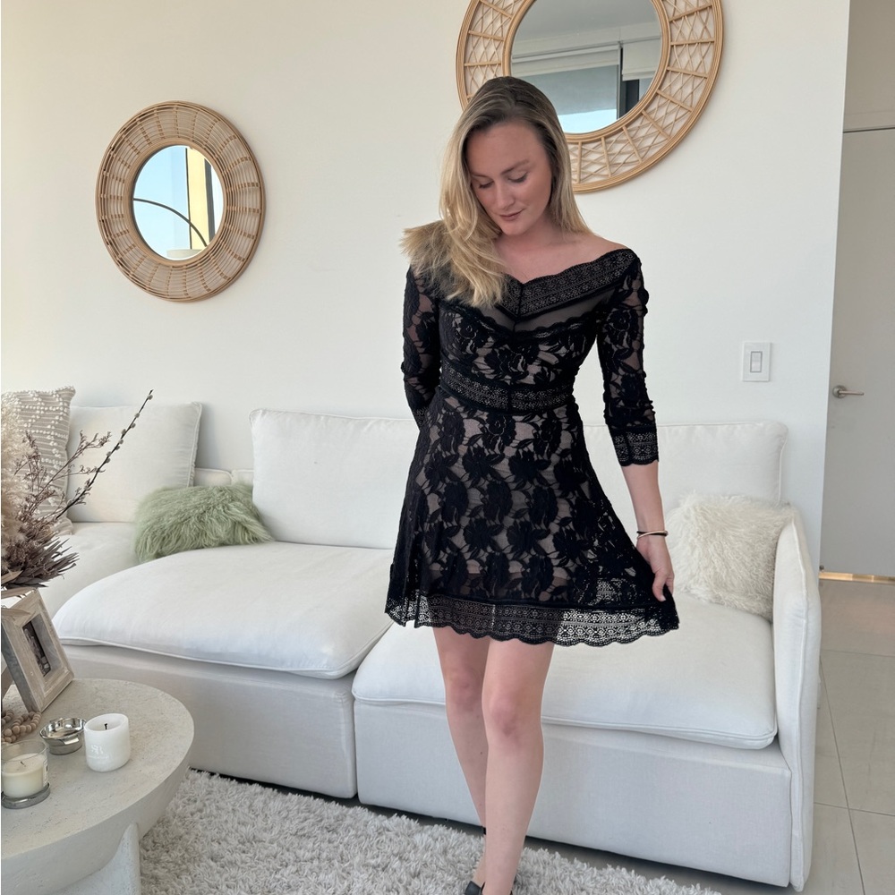 Free People lace black dress
